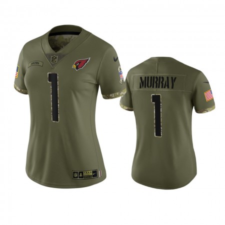 Maillot Arizona Cardinals Kyler Murray 1 Olive 2022 Salute To Service Limited - Femme